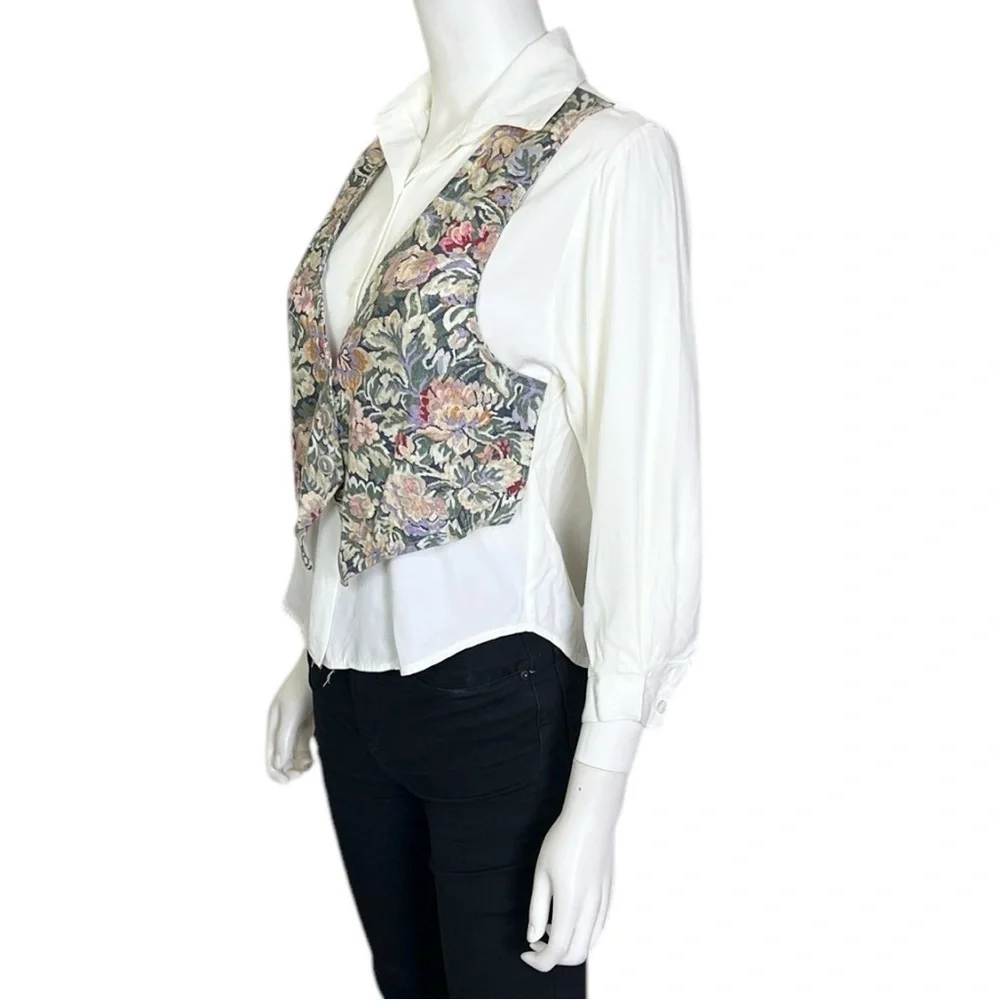 Amy Byer Vintage Shirt with Vest - sz Medium